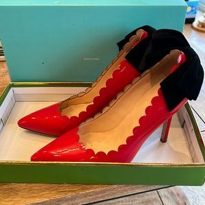 Kate Spade Red and Black Heels